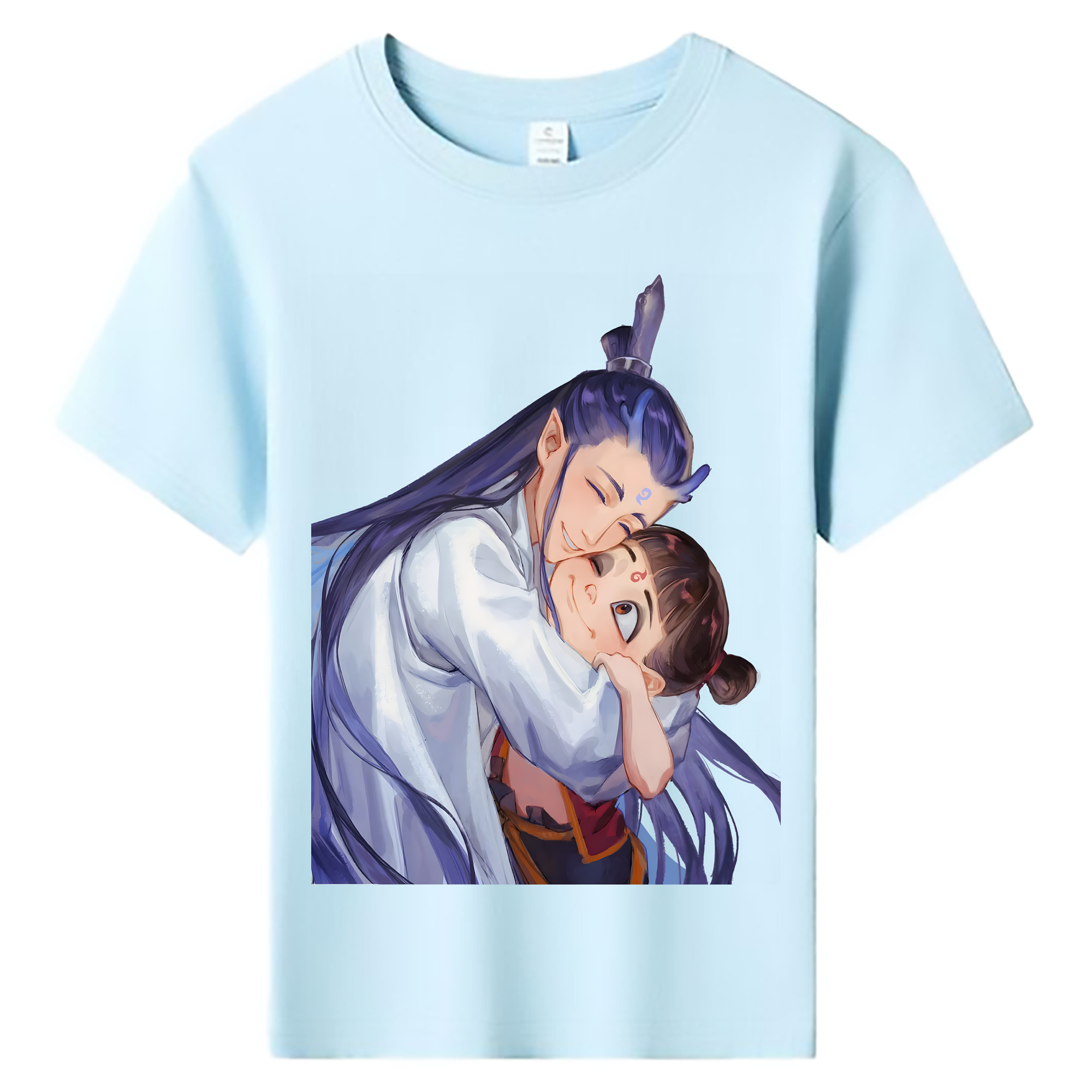 （画像用） Ne Zha 2 ナタ 魔童の大暴れ 綿100％キッズTシャツ（フロントプリント）